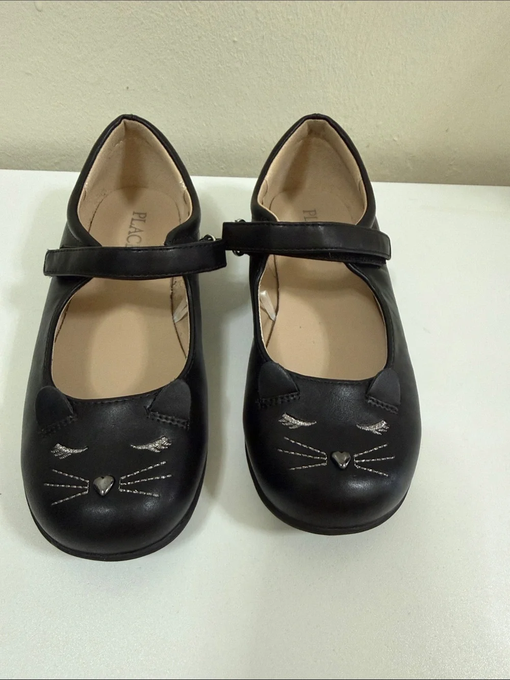 The Children's Place Black Mary Jane Cat Accent Shoes